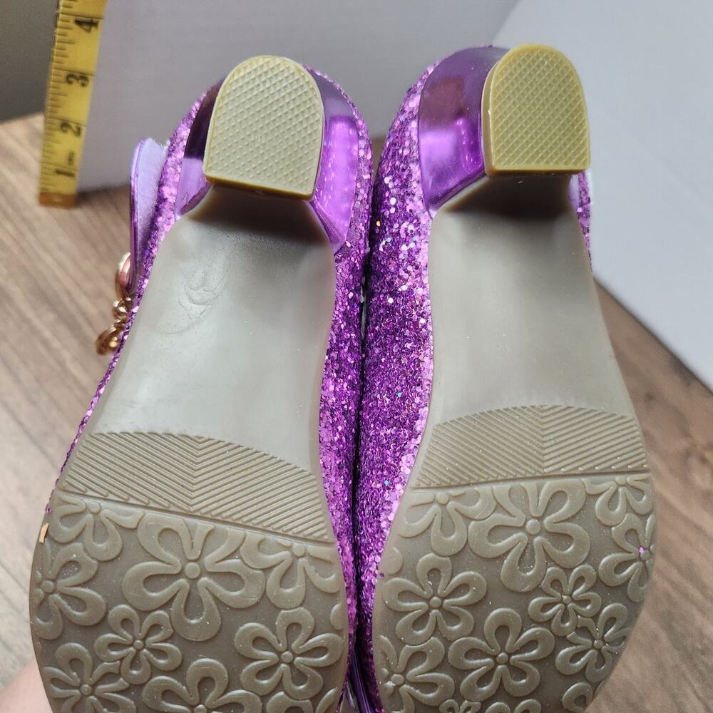 Little girls sparkley heels purple. RIDICULOUSLY cute! Size 10 - Picture 8 of 12